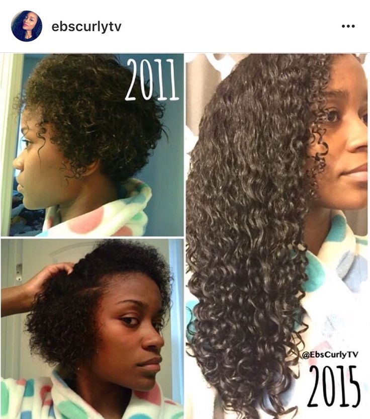 Ebony Bradley hair growth journey.