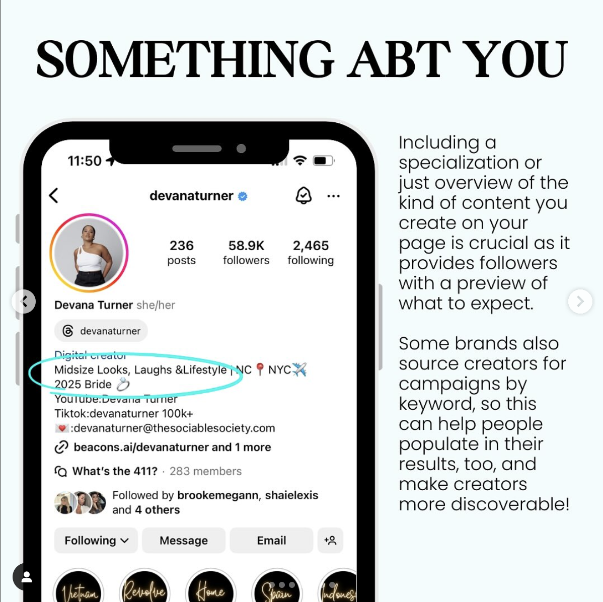 what to put as your bio on instagram