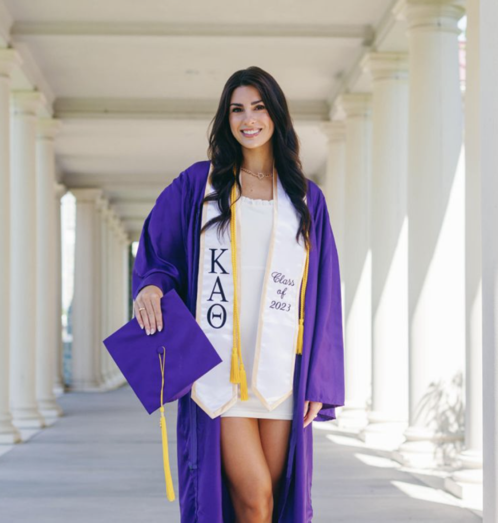 Taylor Donoghue graduating James Madison University